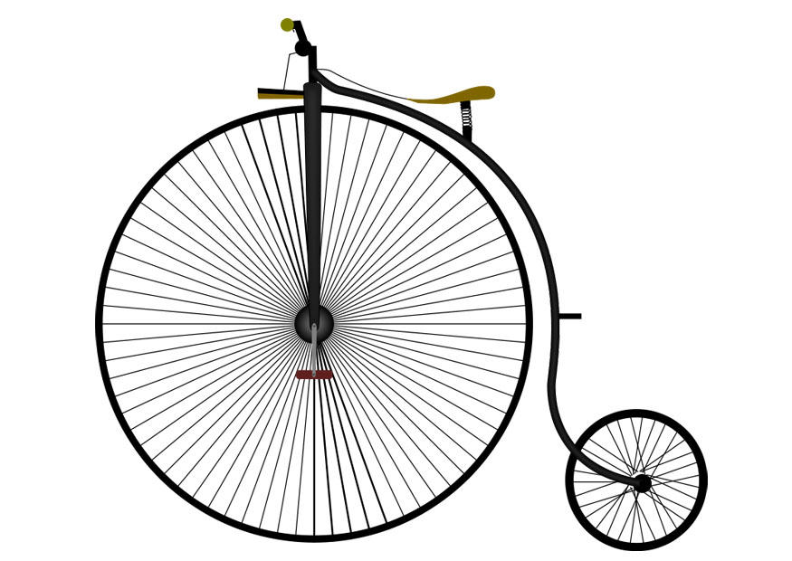 antikes fahrrad Bild antikes fahrrad