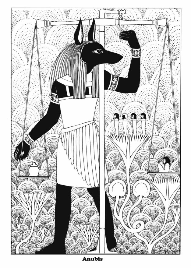 anubis Malvorlage anubis