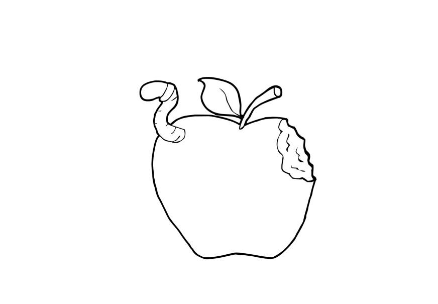 apfel Malvorlage apfel