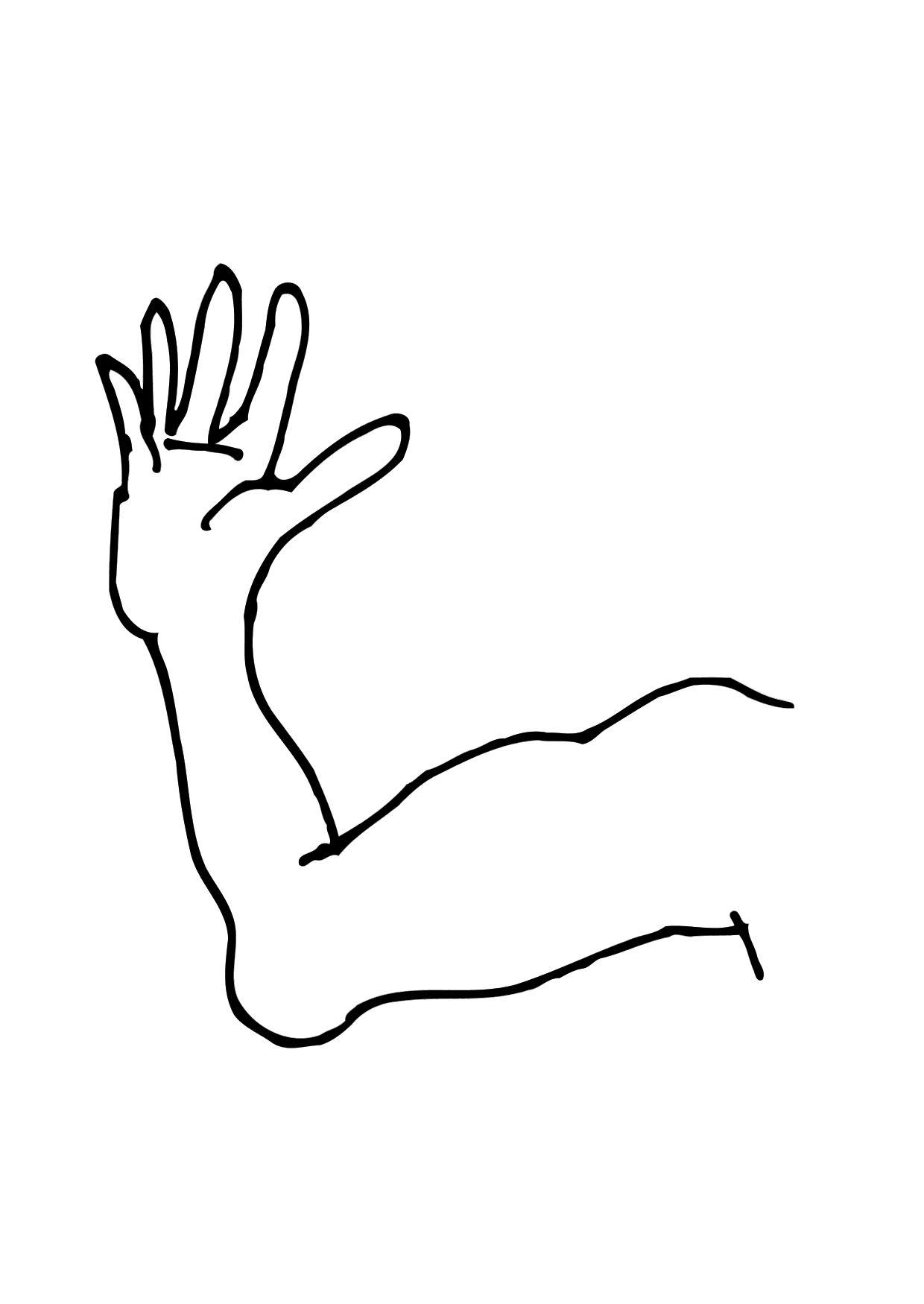 arm Malvorlage arm