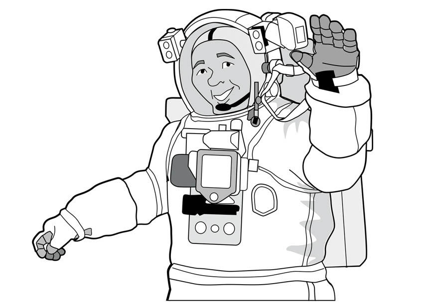 astronaut Malvorlage astronaut