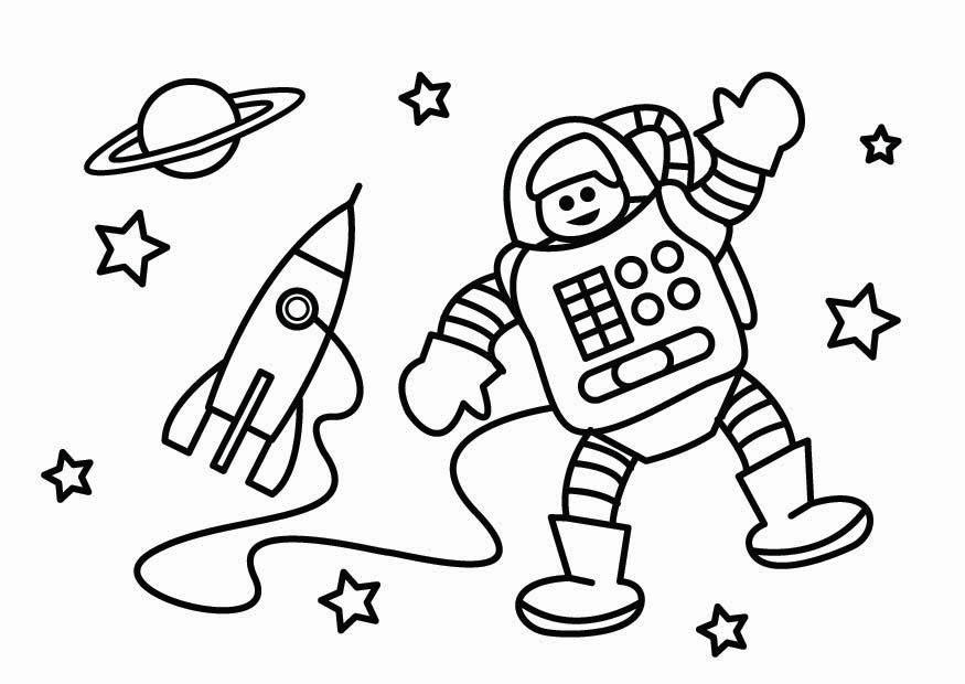 astronaut Malvorlage astronaut