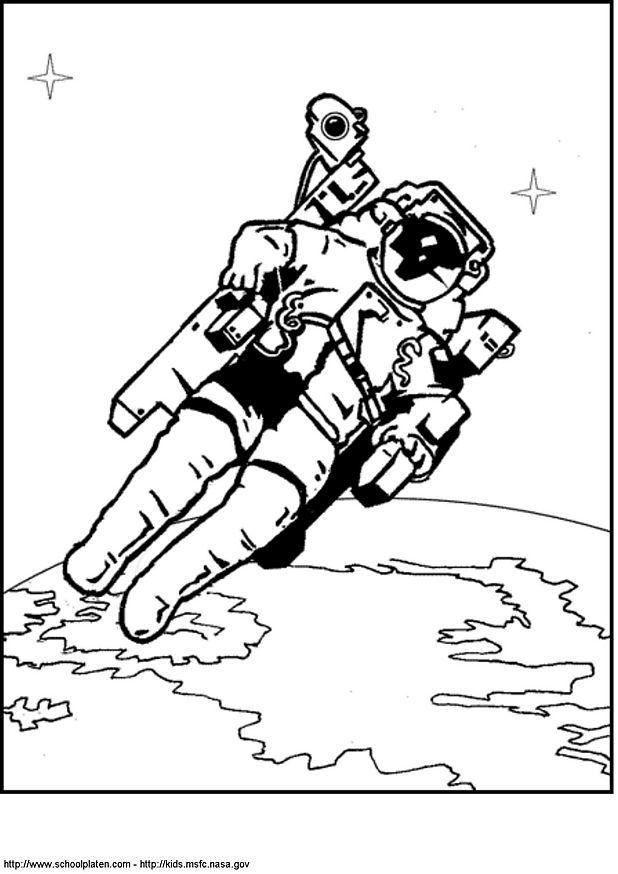 astronaut Malvorlage astronaut