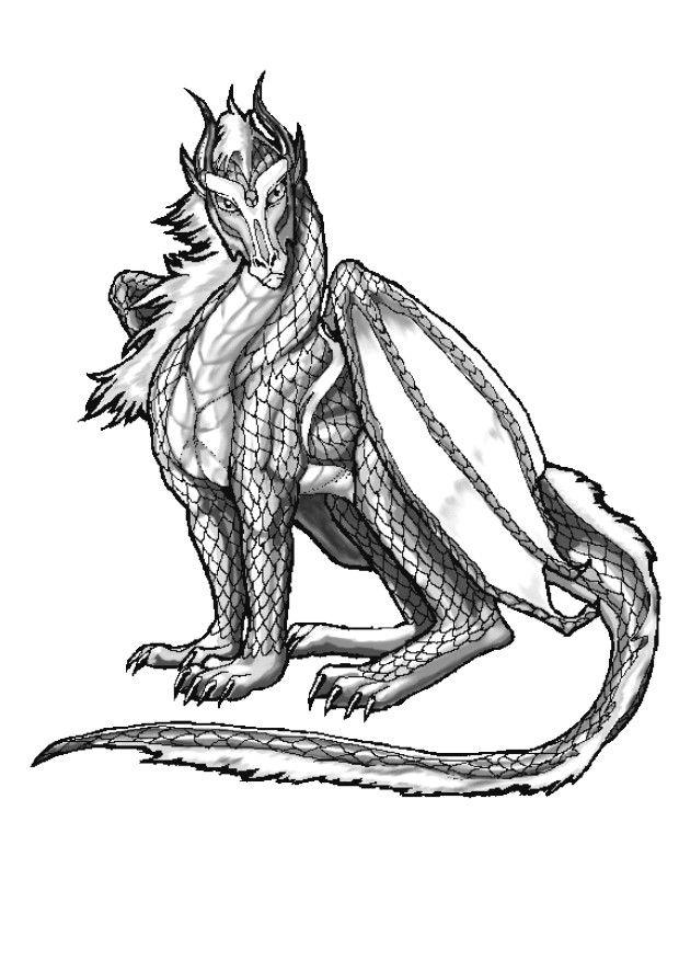 atlantischer drache Malvorlage atlantischer drache