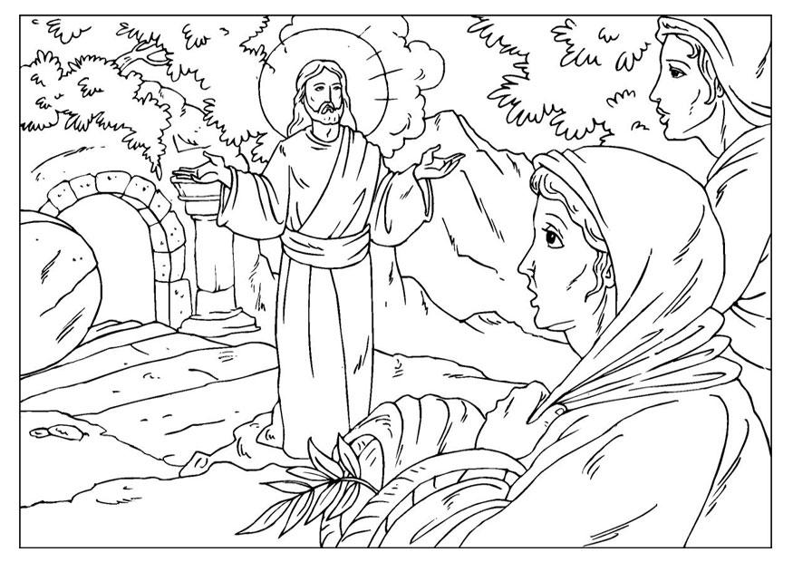 Malvorlage auferstehung jesus