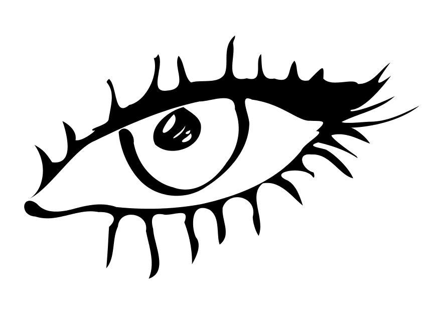 auge Malvorlage auge