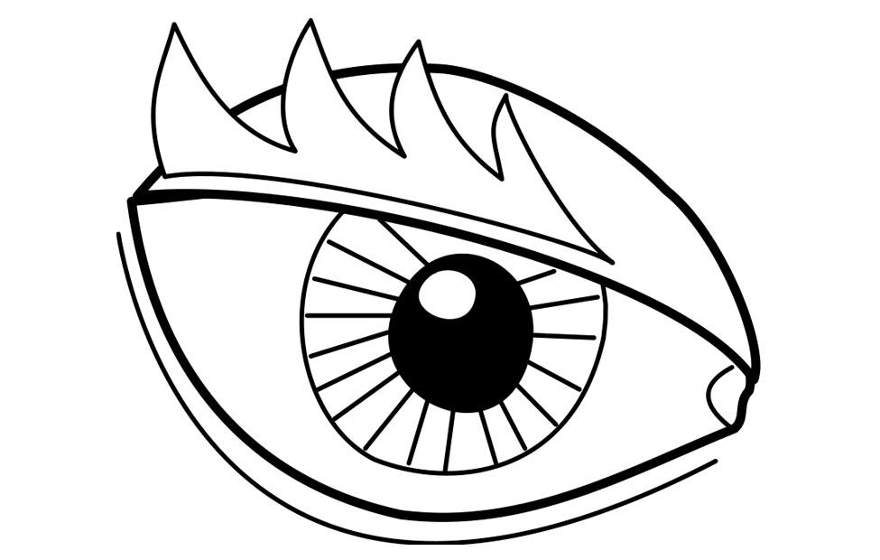 Malvorlage auge
