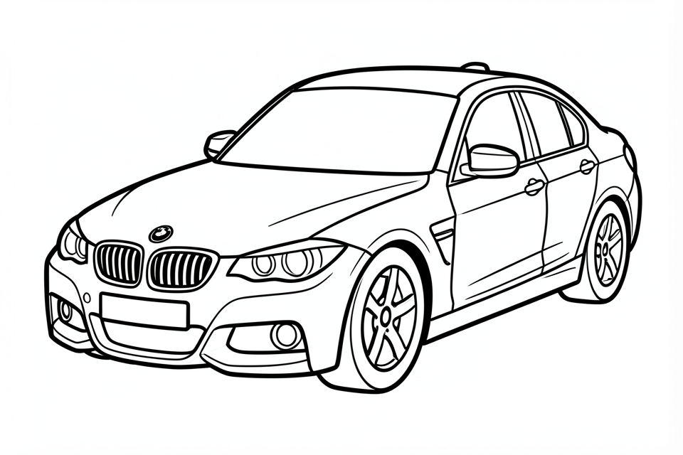 auto - bmw Malvorlage auto - bmw
