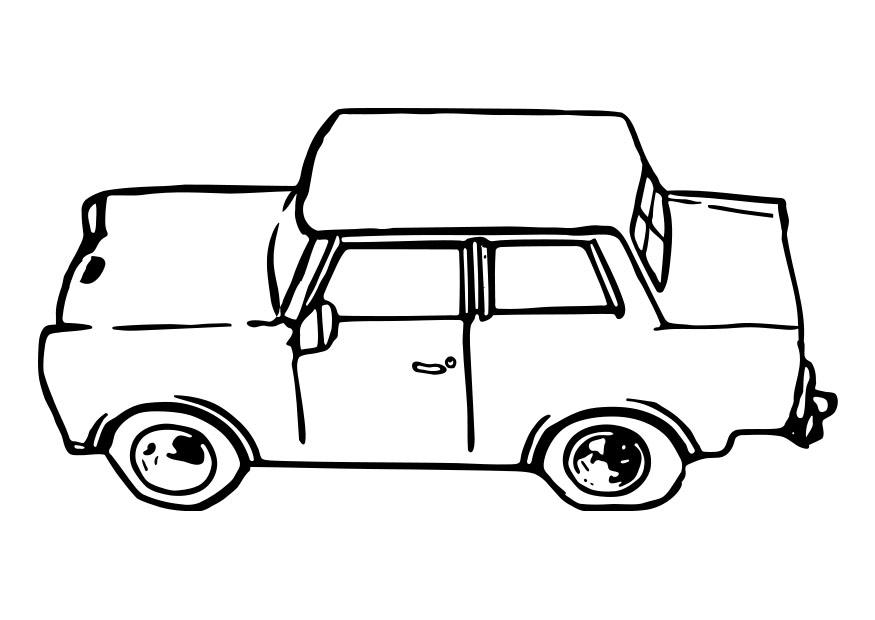 auto - trabant Malvorlage auto - trabant