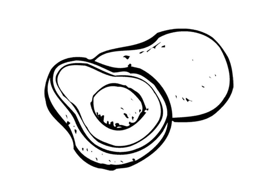 avocado Malvorlage avocado
