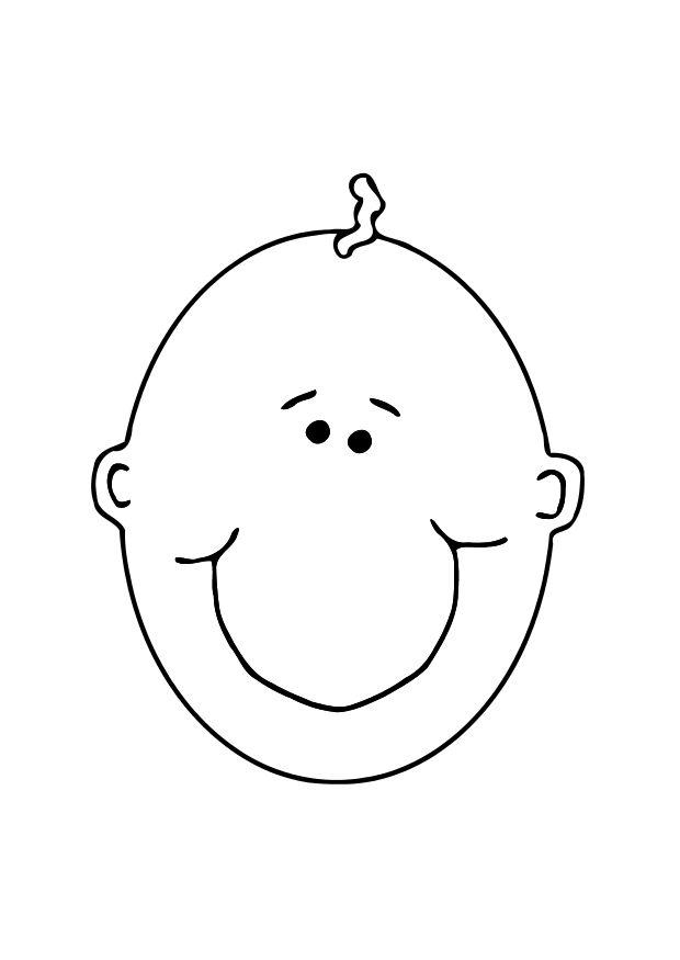 Malvorlage babygesicht