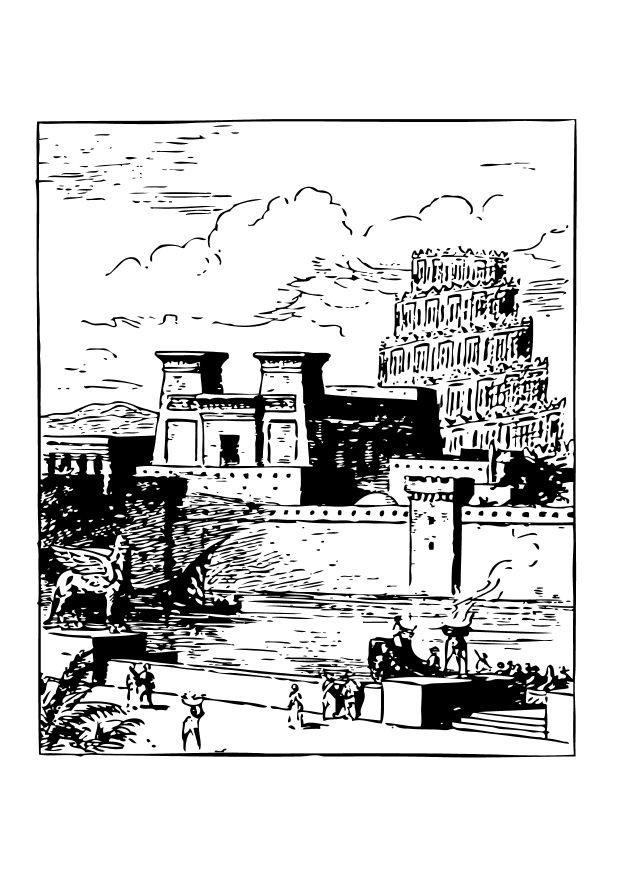 babylon Malvorlage babylon