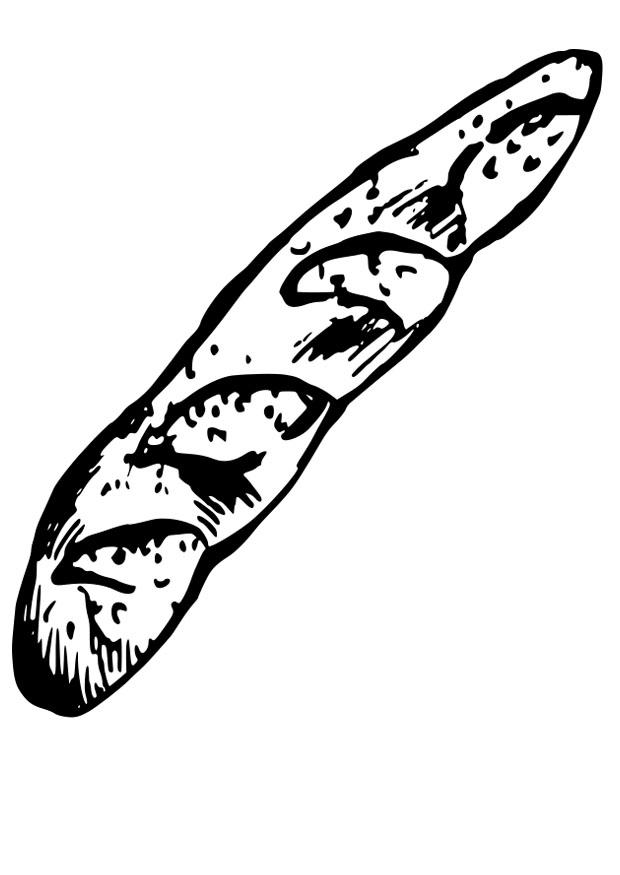 Malvorlage baguette