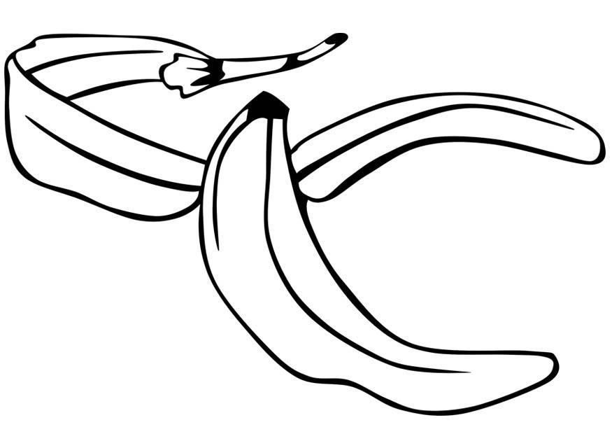 Malvorlage bananenschale