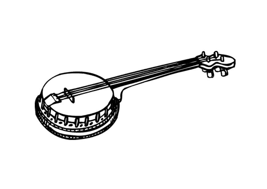 banjo Malvorlage banjo