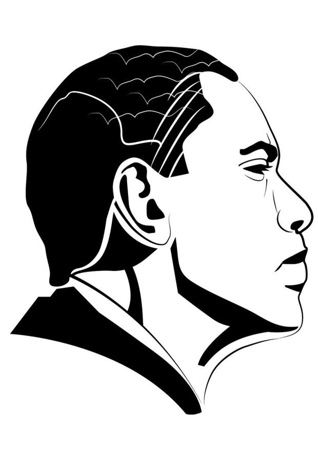 Malvorlage barack obama