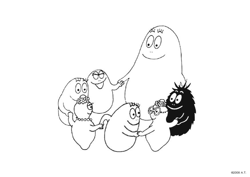 barbapapa im kreis Malvorlage barbapapa im kreis