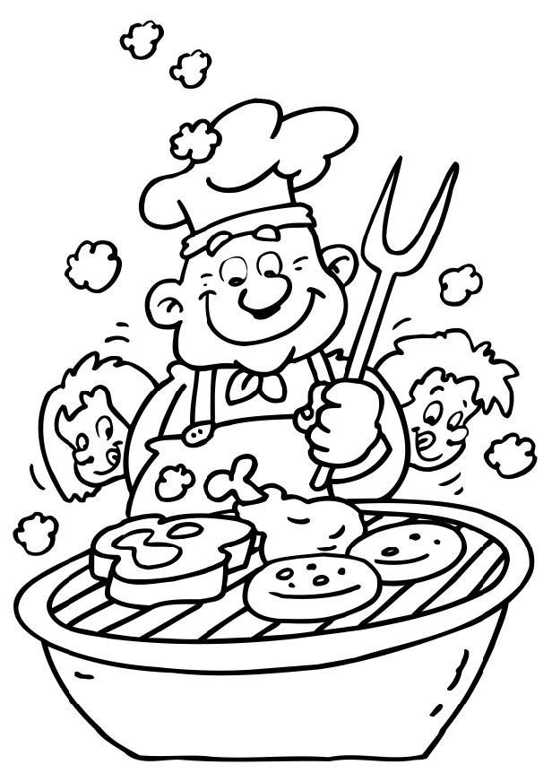 Malvorlage barbeque