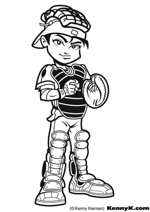 Malvorlage baseball