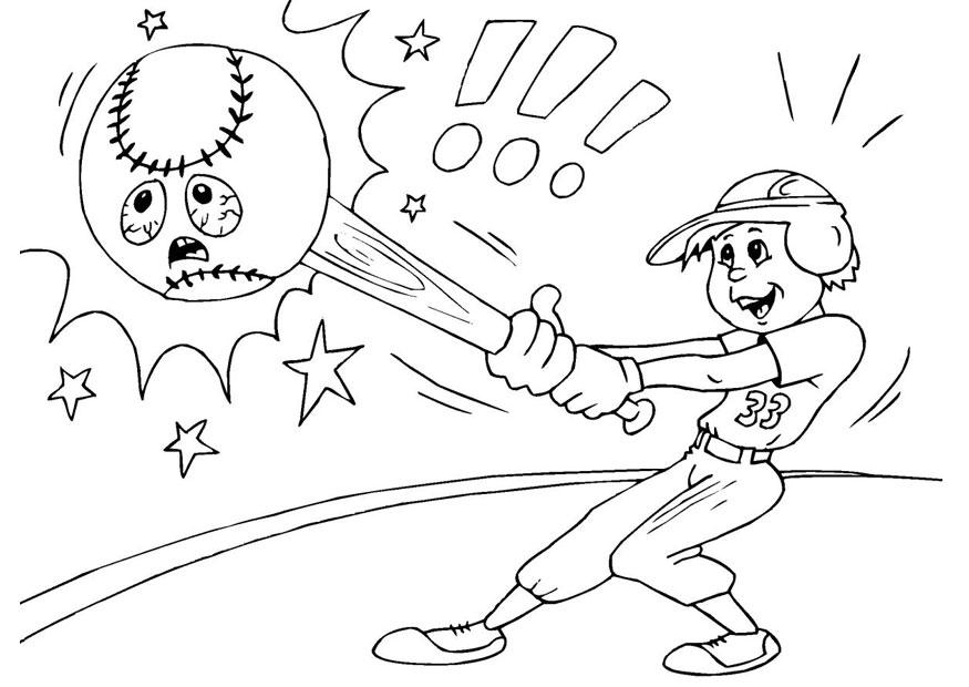 baseball Malvorlage baseball