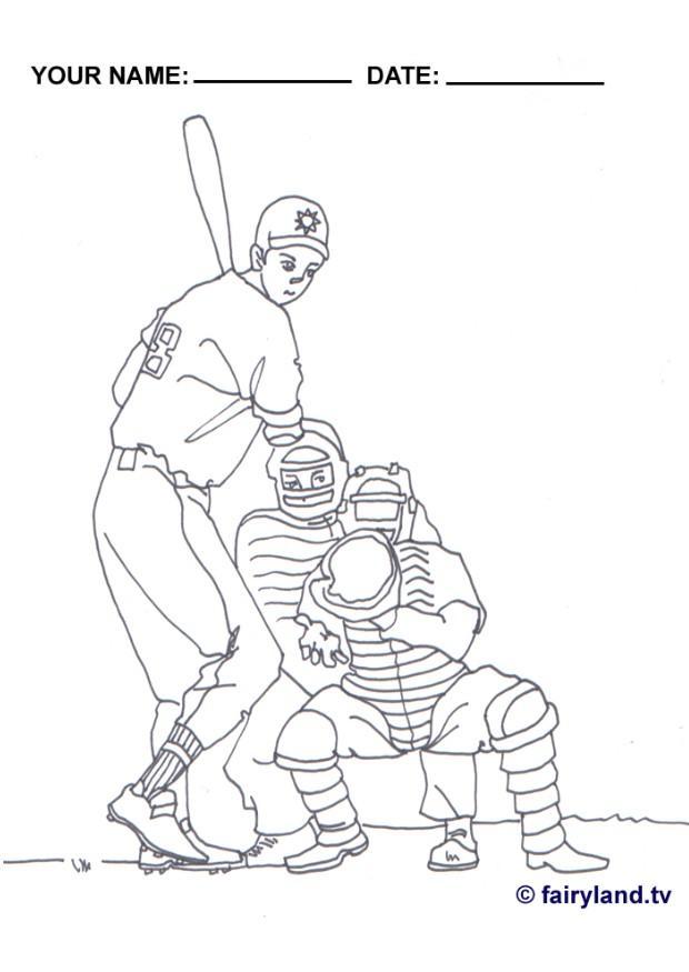 baseball Malvorlage baseball
