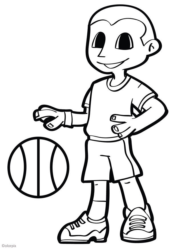 basketball Malvorlage basketball
