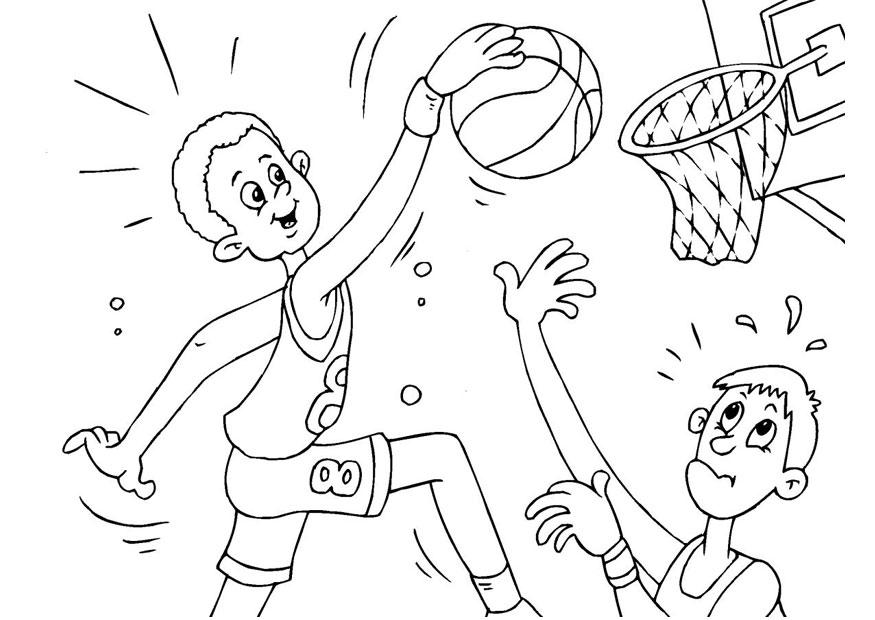 basketball Malvorlage basketball