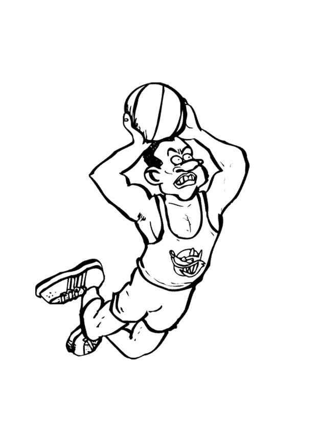 basketball Malvorlage basketball