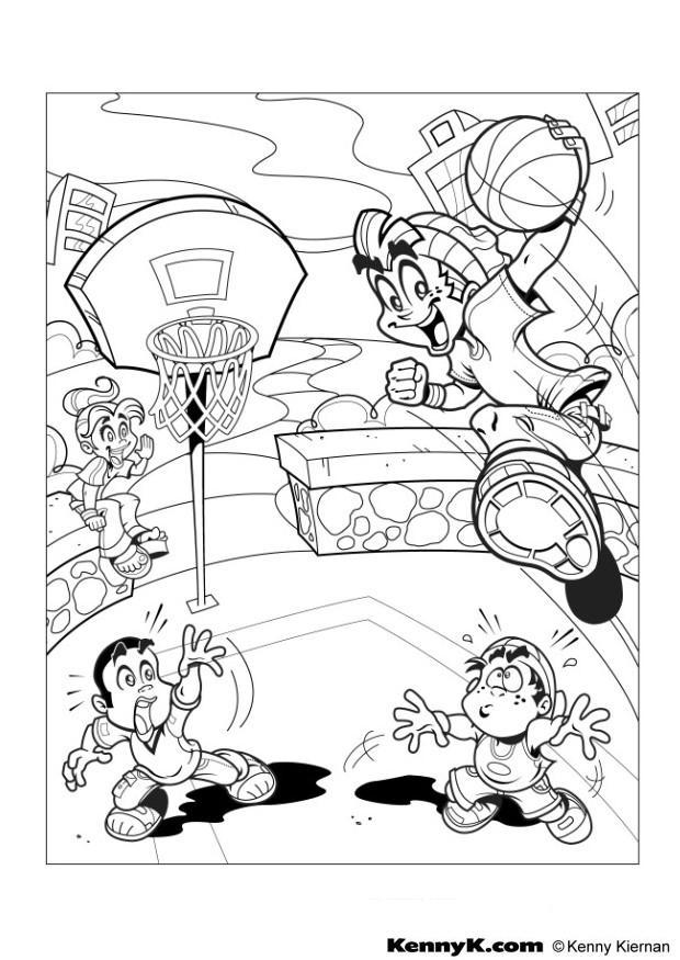 basketballkorb Malvorlage basketballkorb