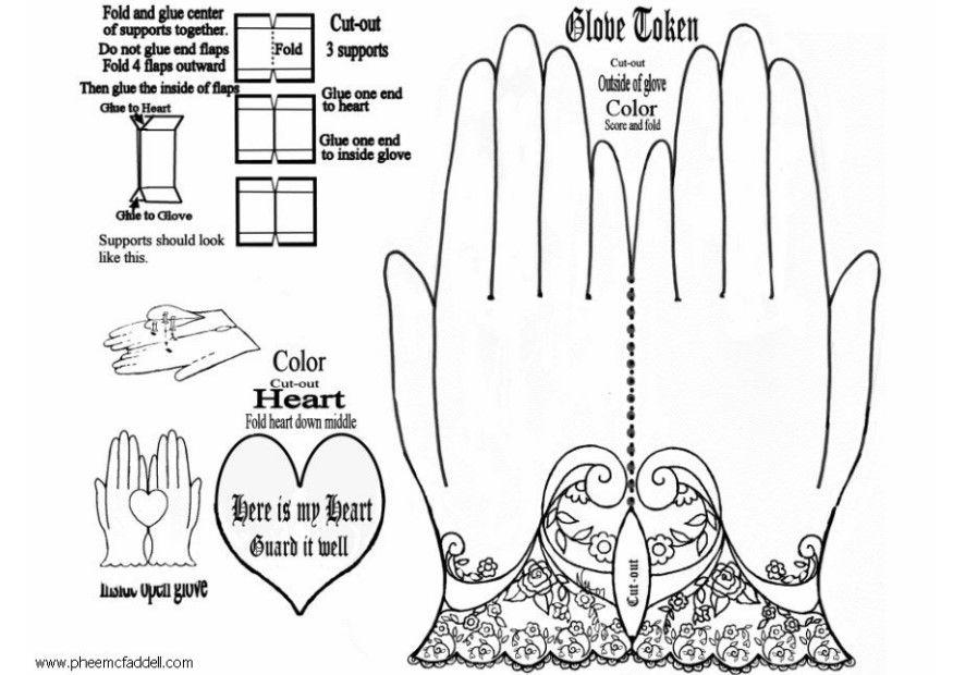 Basteln herzenmacher-handschuh