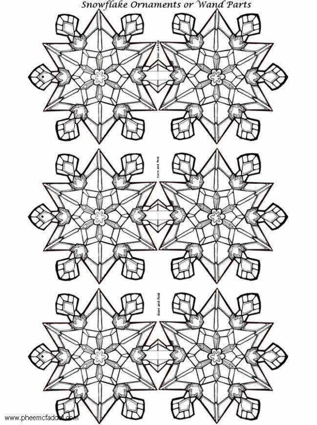 Basteln schneeflocken ornament