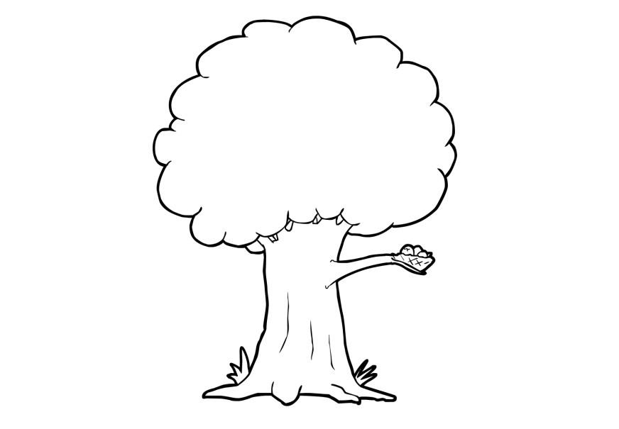 Malvorlage baum