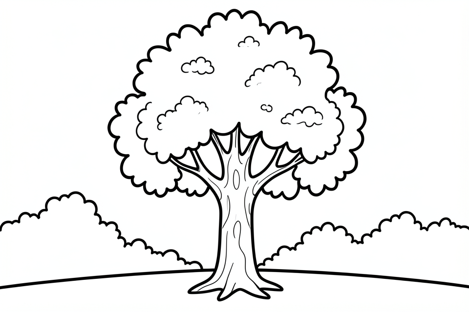 Malvorlage baum