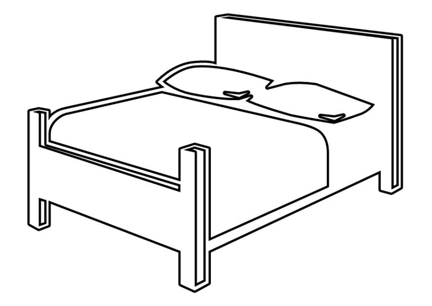 bett Malvorlage bett
