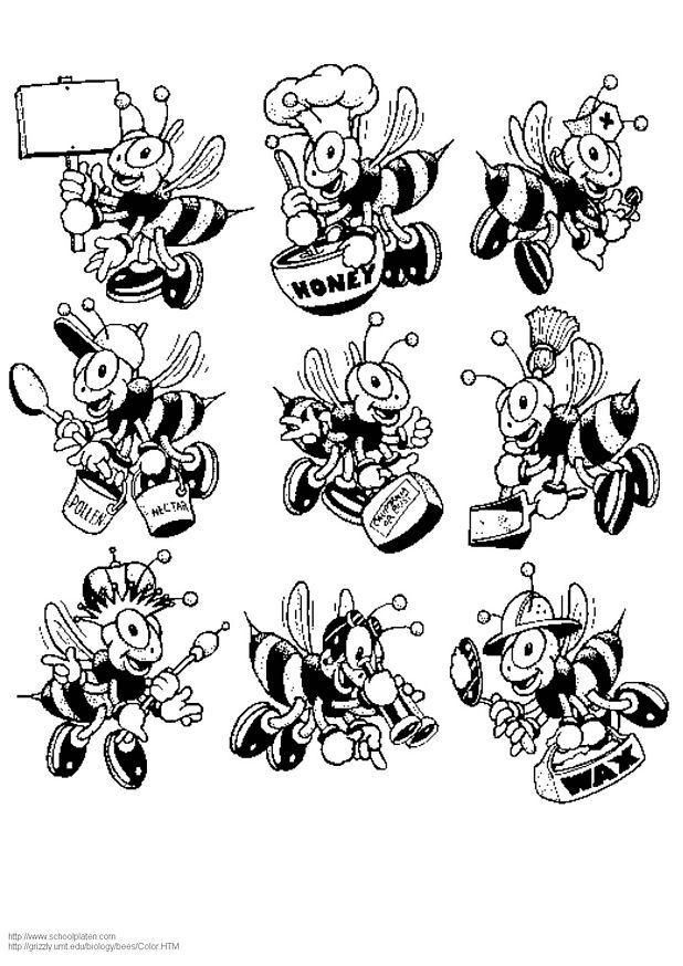 Malvorlage bienen