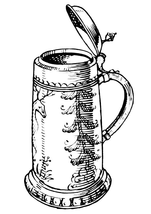 bierkrug Malvorlage bierkrug