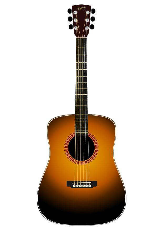 Bild akustische gitarre