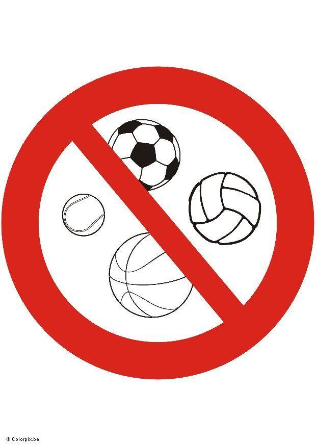 Bild ballspiel verboten
