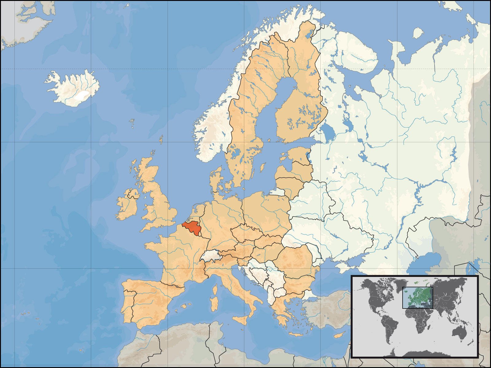 Bild belgien in europa 01/01/2007