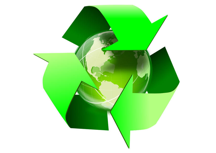 Bild erde - recycling