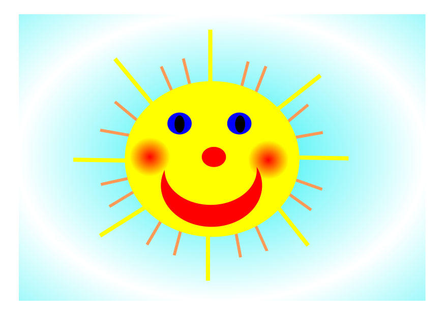 Bild frA¶hliche sonne