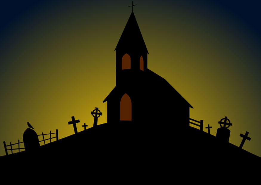 Bild halloweenkirche