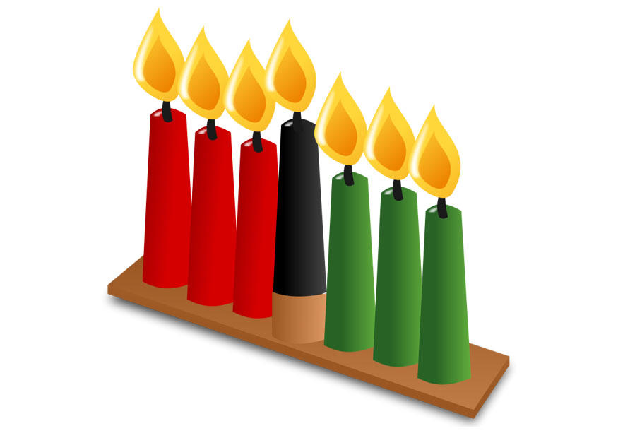 Bild kwanzaa - kerzen