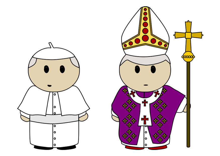Bild robe des papstes
