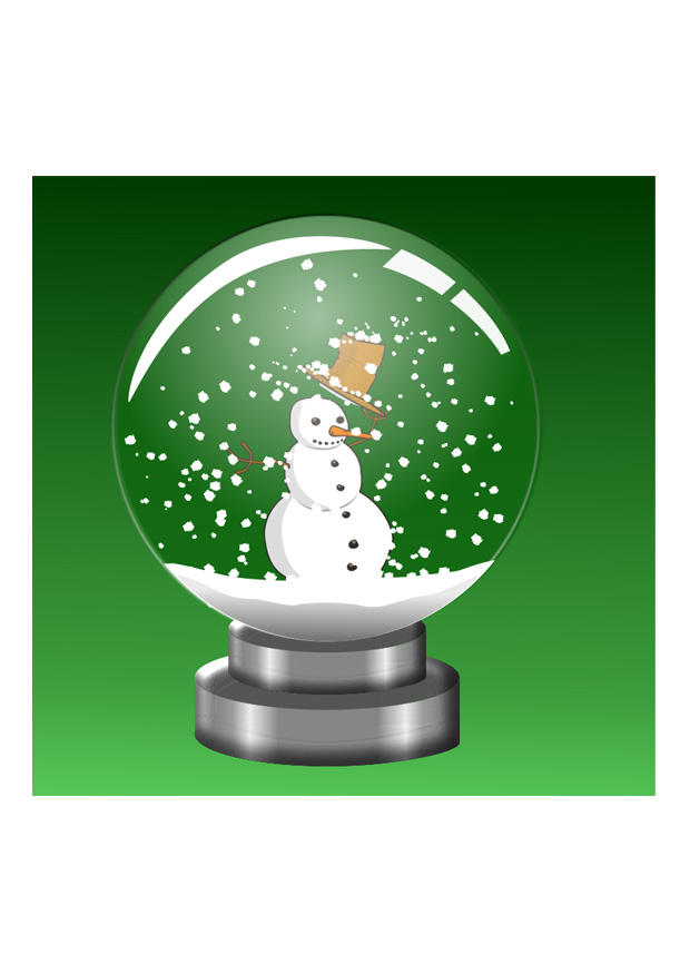 Bild schneekugel