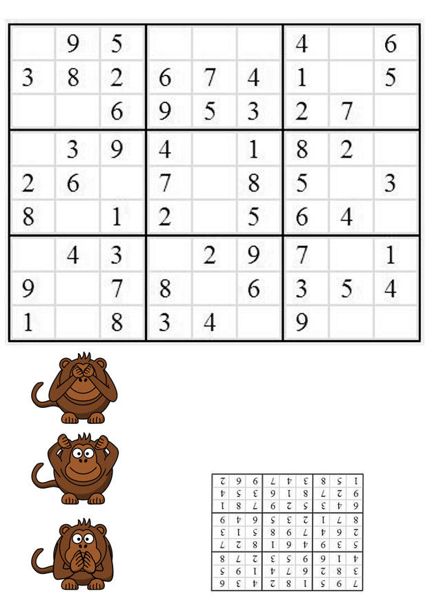 Bild sudoku - affen