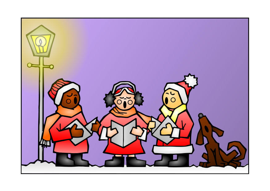 Bild weihnachtslied singen