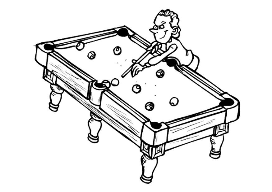 billard Malvorlage billard