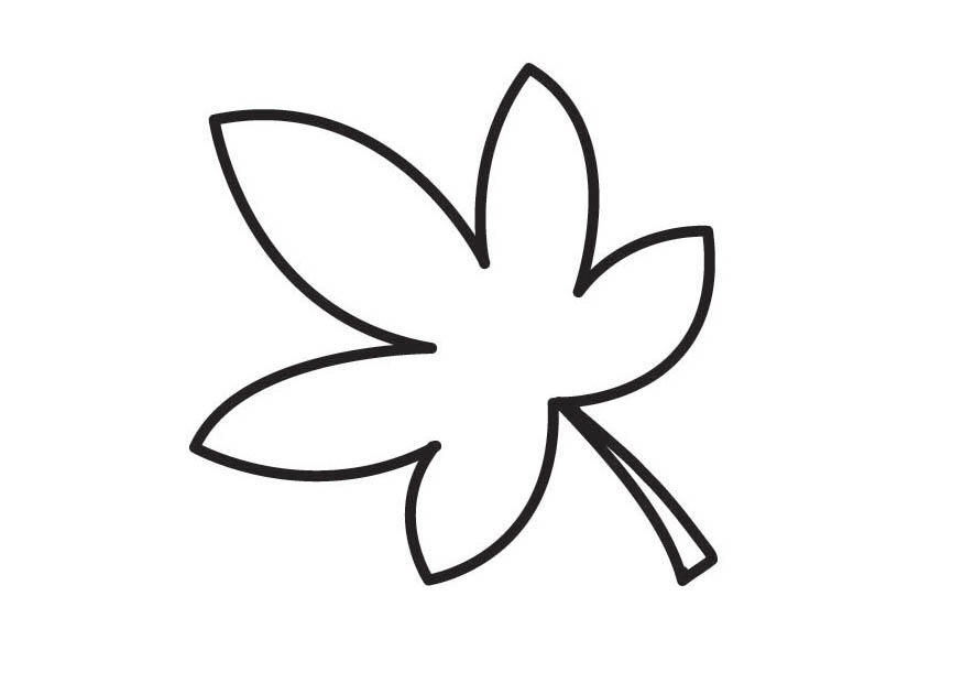 blatt Malvorlage blatt