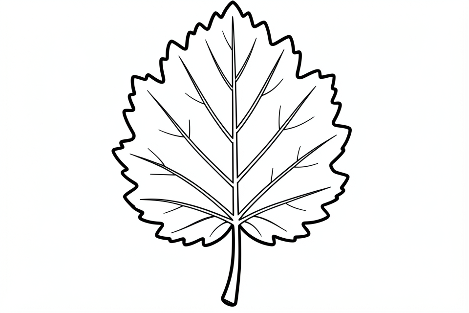blatt Malvorlage blatt